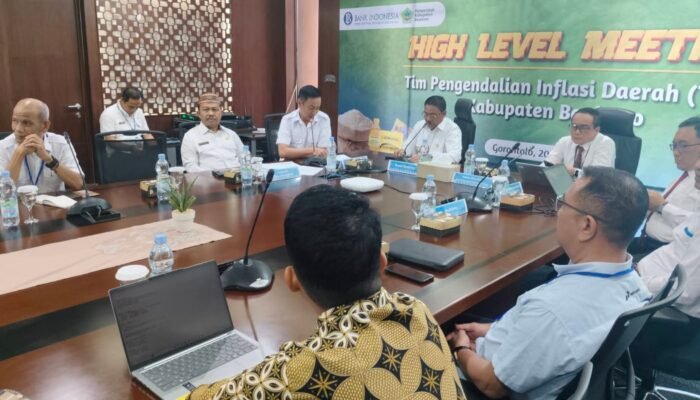 High Level Meeting TPID, Pemkab Boalemo dan BI Susun Strategi Pengendalian Inflasi