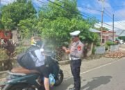 Satuan Lalulintas Polres Boalemo, Gelar Razia Kendaraan. (Foto Istimewa)