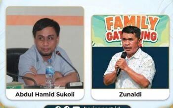 Anggota Pansus Pajak dan Retribusi Daerah, Abdul Hamid Sukoli (Kiri) dan Direktur BJA Group Zunaidi
