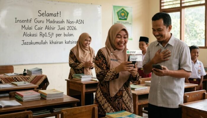 Kabar Baik, Insentif Guru Madrasah Non-ASN Cair Akhir Juni 2026