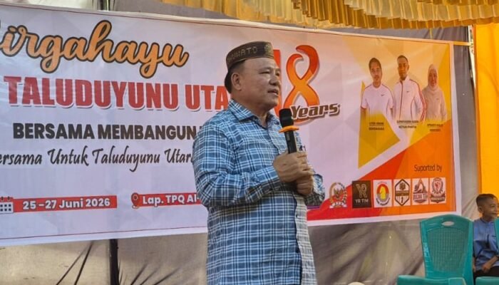 Apresiasi HUT ke-18 Desa Taluduyunu Utara, Beni Nento Dorong Desa Jadi Garda Terdepan Pembangunan