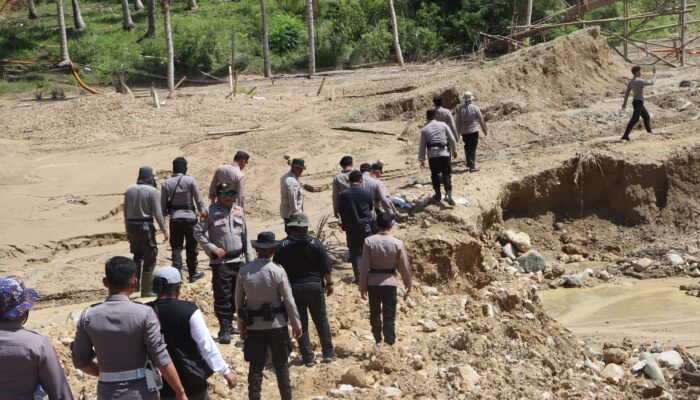 Gerebek PETI Sambati: Excavator Nihil, Polres Boalemo Sita Mesin Dompeng