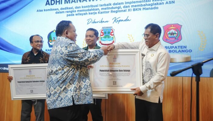 Sistem Merit Berjalan Sukses, Bone Bolango Diganjar Penghargaan oleh BKN