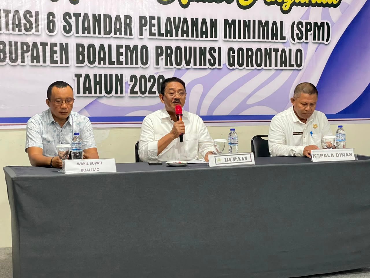 Bupati Boalemo, Rum Pagau Membuka Kegiatan Peningkatan Kapasitas Kader Posyandu. (Foto: Prokopim)