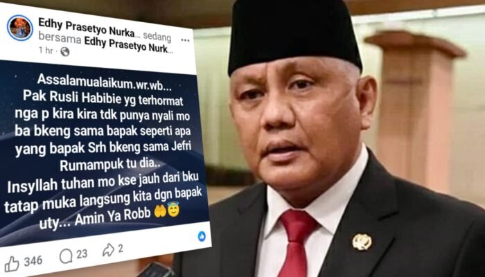 Viral Unggahan Mantan Pelaku Pembacokan Jurnalis Gorontalo, Seret Nama Anggota DPR RI Rusli Habibie