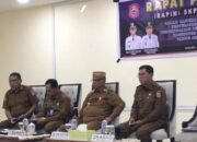 Bupati Bone Bolango, Ismet Mile Pimpin Rapat Pimpinan SKPD Triwulan I. (Sumber Foto: Kominfo)