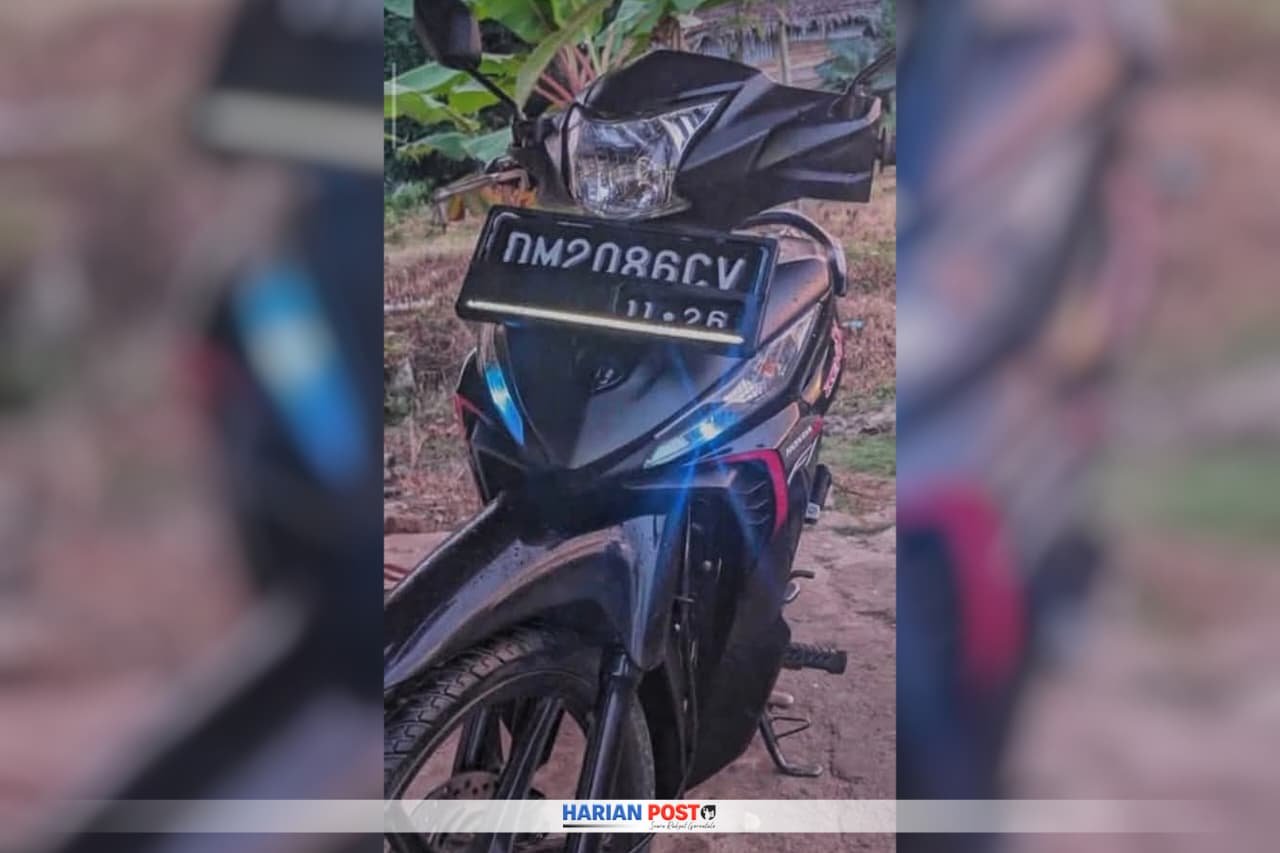 Kendaraan Milik Warga Desa Tangga Jaya, Lukman Sante yang Hilang. (Foto Istimewa)