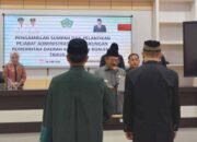 Bupati Boalemo Rum Pagau, Lantik Direktur Rumah Sakit Clara Gobel, dr. Roni Imran. (Foto: Prokopim)