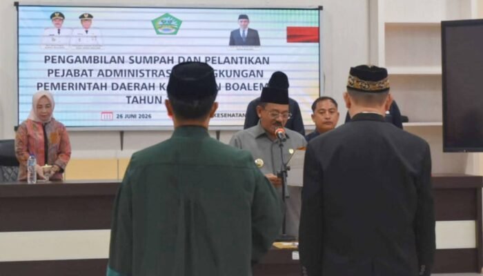 Lantik Direktur Baru RS Clara Gobel, Bupati Boalemo Tekankan Evaluasi Pelayanan Petugas Medis