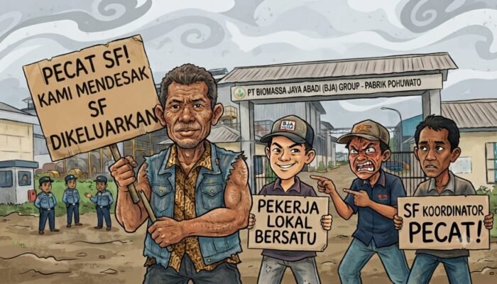 Pernyataan Koordinator Pabrik PT BJA Group Dinilai Provokatif, Pekerja Lokal Popayato Dibuat Geram