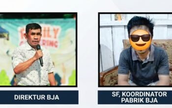 Direktur PT BJA, Zunaidi (Kiri) dan Koordinator Pabrik, SF