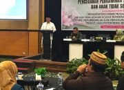 Sekretaris Daerah Bone Bolango, Iwan Mustapa saat membuka Rapat Koordinasi Lintas Sektor Pencegahan Perkawinan Anak, Pekerja Anak dan Anak Tidak Sekolah. (Sumber Foto: Kominfo)