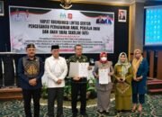 Penenandatanganan Perjanjian Kerjasama antara Pengadilan Agama Suwawa dan Dinas Sosial P3APPKB tentang Perlindungan dan Pemenuhan Hak Perempuan dan Anak tingkat Kabupaten Bone Bolango Tahun 2026. (Sumber Foto: Kominfo)