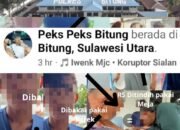 Kolase foto screenshot FB/SA/Polres Bitung