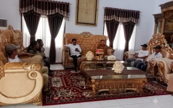 Masyarakat Desa Harapan Temui Bupati Boalemo, Rum Pagau sampaikan Persoalan Program PTSL di desa Harapan.