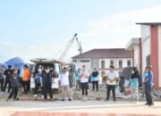 Pemkab Boalemo Gelar Kerja Bakti di Sekolah Rakyat Wonosari.(Foto Prokopim)