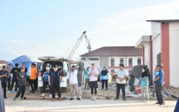 Pemkab Boalemo Gelar Kerja Bakti di Sekolah Rakyat Wonosari.(Foto Prokopim)