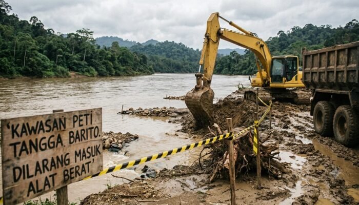Kapolres Baru Boalemo Ditantang Sikat Habis Alat Berat di PETI Tangga Barito