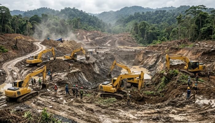 Aktivitas PETI di Tangga Barito Boalemo Kian Masif, Alat Berat Bertambah Jadi 6 Unit