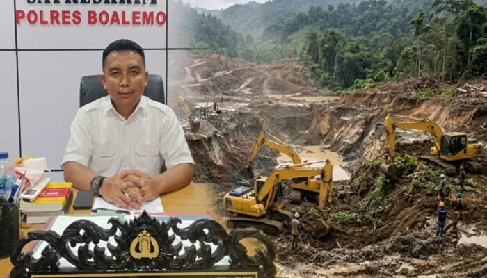 Ekskavator PETI di Tangga Barito Bertambah Jadi 6 Unit, Kasat Reskrim Polres Boalemo Angkat Bicara