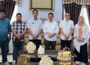 Bupati Boalemo, Rum Pagau bersama Wakil Bupati Boalemo, Lahmuddin Hambali Terima Kunjungan Tim PPK KNMP.(Foto Prokopim)