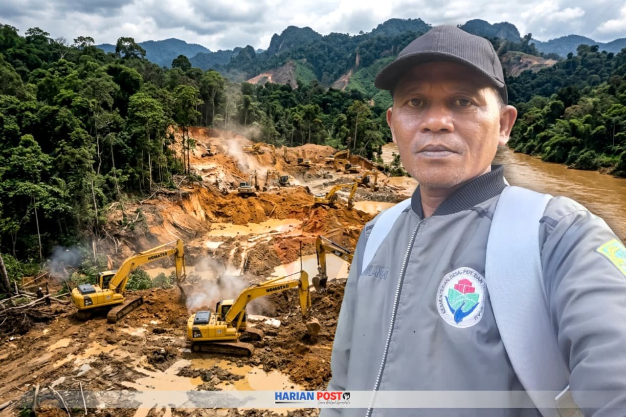 Kades Tangga Barito, Husin Pomolango Tolak Dugaan Suap Oleh Bos Tambang Ilegal PETI Tangga Barito.