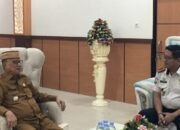 Bupati Bone Bolango, Ismet Mile, menerima kunjungan silaturahmi Kepala Lapas (Kalapas) Kelas IIA Gorontalo, Junaidi Rison
