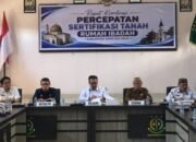 Rapat Koordinasi Percepatan Sertifikasi Tanah Rumah Ibadah Kabupaten Bone Bolango yang digelar di Aula Kejaksaan Negeri Bone Bolango, Selasa, 4 Agustus (Sumber : Kominfo Bone Bolango)