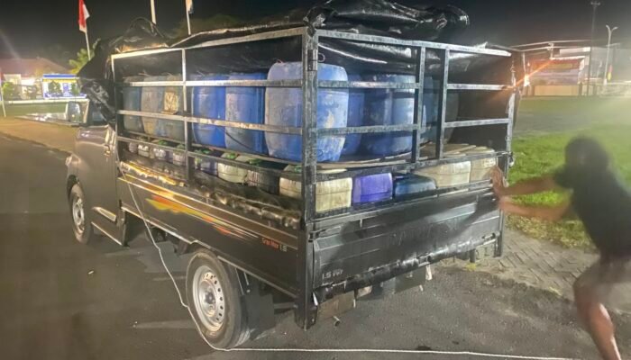 BBM Diduga Milik Oknum Polisi ke PETI Pohuwato Digagalkan Intel Kodam