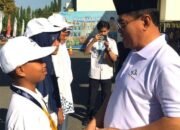 Sekda Iwan Mustapa saat menghadiri pembukaan Masa Pengenalan Lingkungan Sekolah (MPLS) Sekolah Nasional Terintegrasi di BPMP Provinsi Gorontalo, Senin, 10 Agustus 2026.