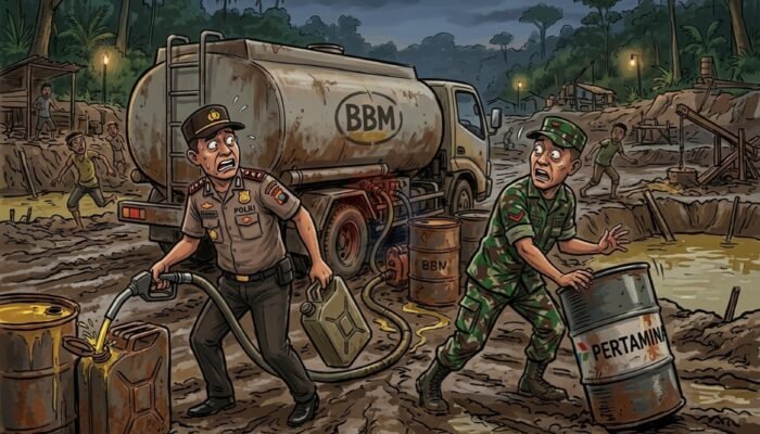 Oknum Polri dan TNI Kepergok Suplai BBM ke Pertambangan di Gorontalo