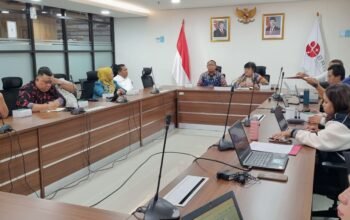 kunjungan kerja Asisten II Bidang Ekonomi, Pembangunan dan Sumber Daya Alam Setda Bone Bolango, Yusbar Ismail, bersama Kepala Bappeda Litbang Bone Bolango, Sri Mulyani Lalijo, ke Kantor BRIN di Jakarta, Rabu, 12 Agustus 2026.