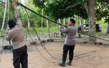 Polsek Popayato Bongkar Arena Sabung Ayam di Popayato Timur