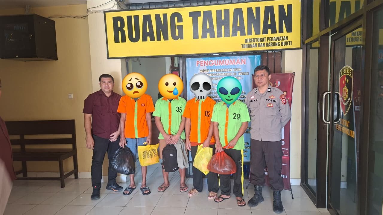 Kasus 3,8 Ton Sianida Ilegal, Polda Gorontalo Serahkan 4 Tersangka ke JPU.(Foto Istimewa)