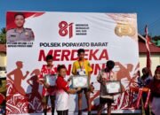 Tumbuhkan Semangat Nasionalisme, Fun Run Polsek Popayato Barat Sukses Digelar