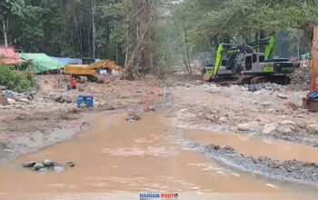 Alat Berat Bertambah, PETI Huwata Boalemo Kian Menggila.(Foto Istimewa)