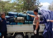 70 Galon Solar Ilegal Asal Gorut Tujuan Pohuwato Disikat Polres Boalemo. (Foto Istimewa)