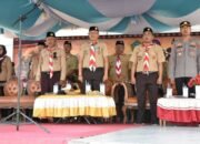 Wakil Bupati Boalemo, Lahmudin Hambali, S.Sos., M.Si., secara resmi membuka kegiatan Kemah Budaya Pohuwayama Penggalang II Tahun 2026.
