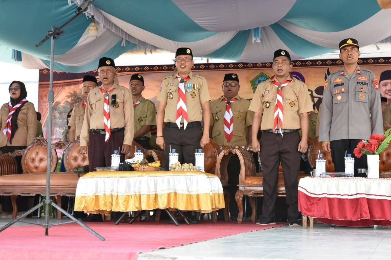 Wakil Bupati Boalemo, Lahmudin Hambali, S.Sos., M.Si., secara resmi membuka kegiatan Kemah Budaya Pohuwayama Penggalang II Tahun 2026.