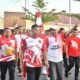 Semarak HUT RI ke-81, Wabup Lahmuddin Ikuti Jalan Sehat Bersama Polres Boalemo