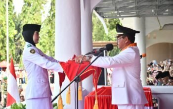Semangat Kemerdekaan, Bupati Rum Pagau Kobarkan Tekad Membangun Boalemo. (Sumber Foto Prokopim Boalemo)