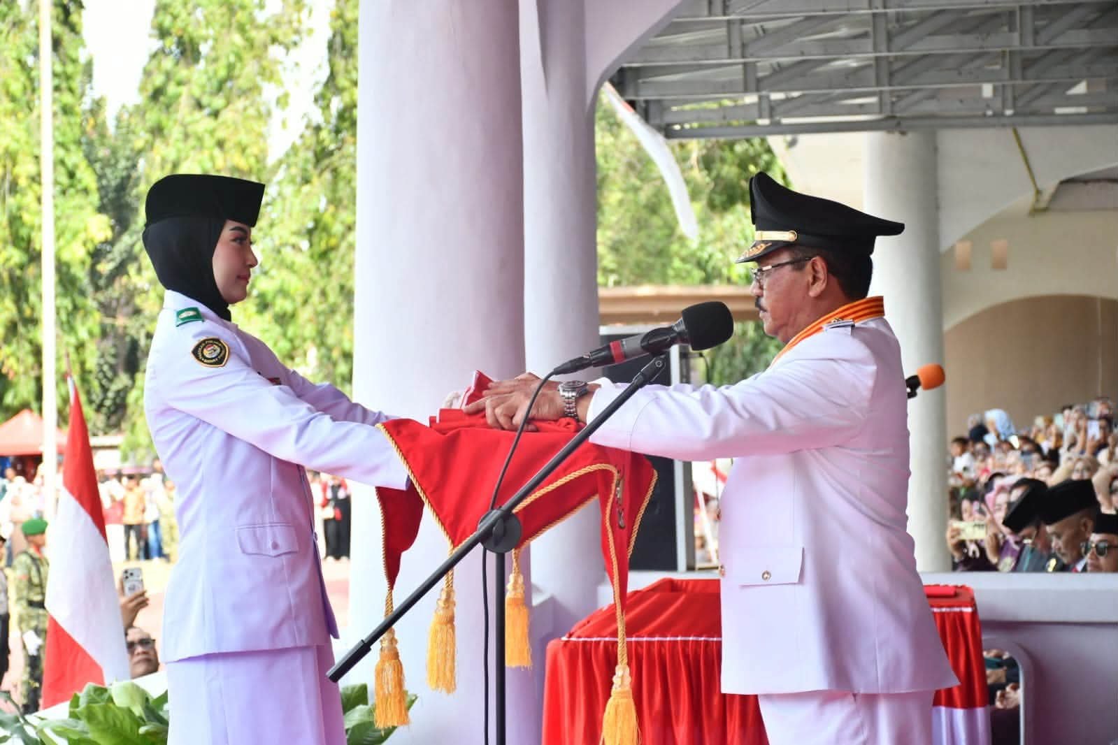 Semangat Kemerdekaan, Bupati Rum Pagau Kobarkan Tekad Membangun Boalemo. (Sumber Foto Prokopim Boalemo)