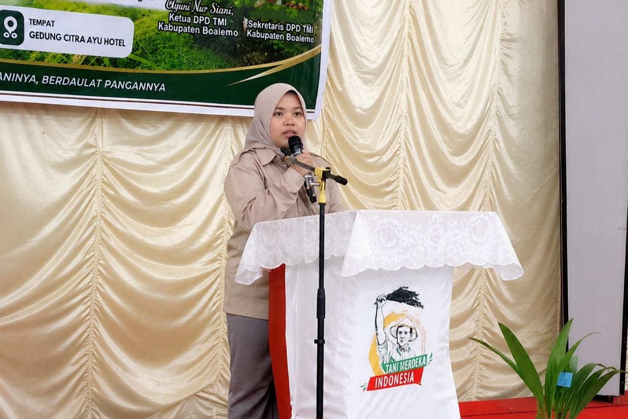Ketua DPD Tani Merdeka Indonesia Kabupaten Boalemo, Ayuni Nur Siami.(Foto Istimewa)