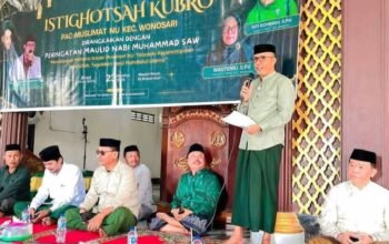 Wabup Lahmuddin Hadiri Istigotsah dan Maulid NU Wonosari, Tekankan Peran Strategis Perempuan.(Sumber Foto: Prokopim Boalemo)