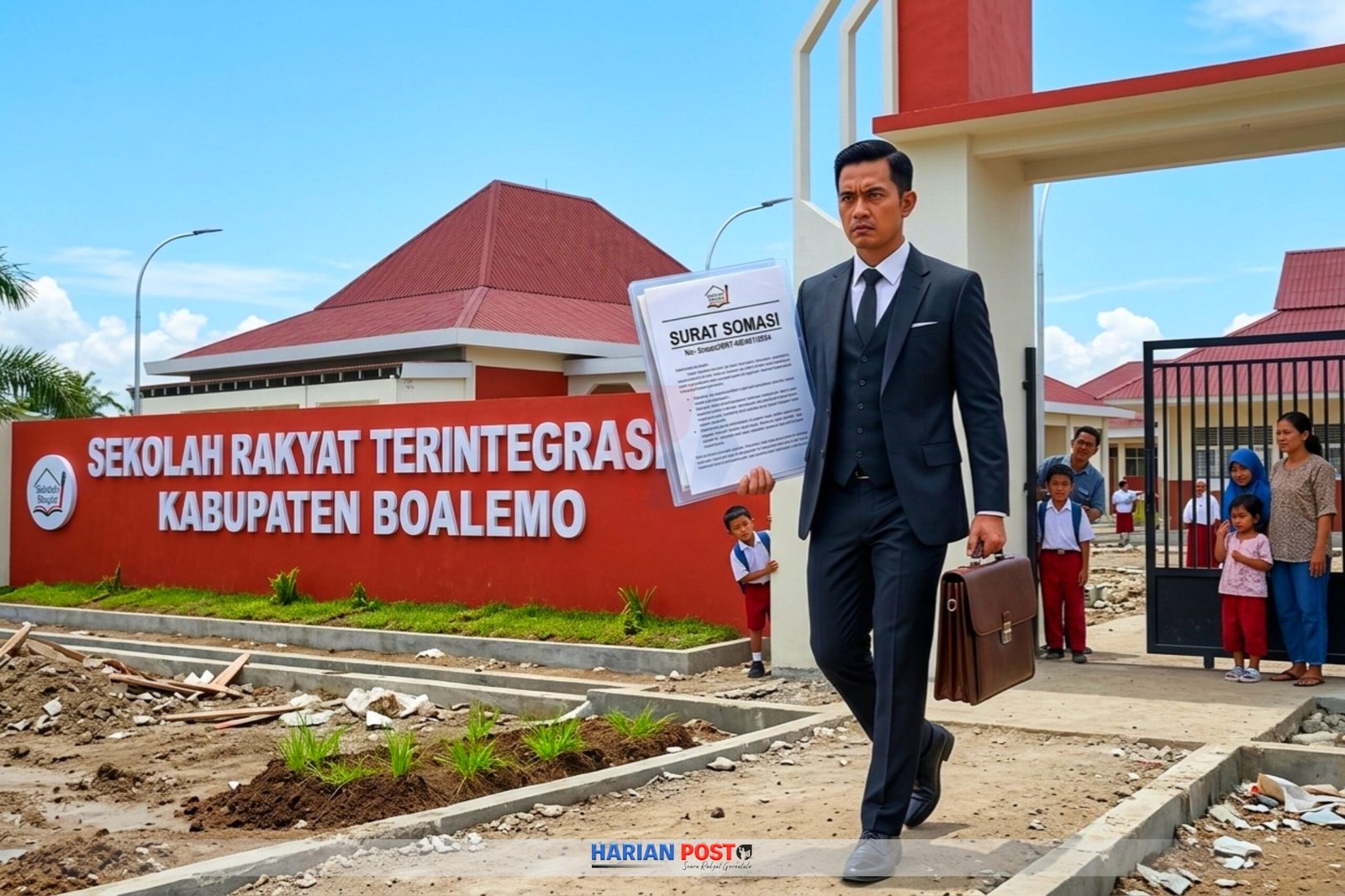 Diputus Sepihak Lewat WhatsApp, Pengadaan Makanan Sekolah Rakyat Boalemo Berujung Somasi.(Foto Ilustrasi/harianpost.)