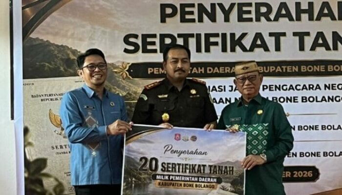Amankan Aset, Pemkab Bonebol Percepat Sertifikat Tanah Milik Daerah
