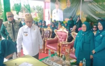 Pelantikan Ketua TP PKK Kecamatan Bulawa dan Dasawisma, di Lapangan Desa Kaidundu, Kecamatan Bulawa, Sabtu, 5 September 2026.