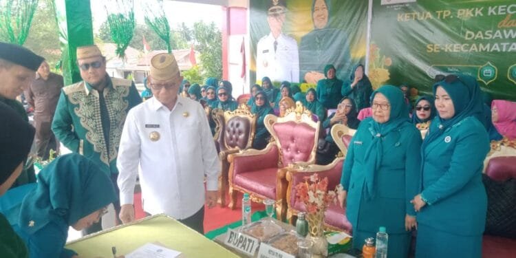 Pelantikan Ketua TP PKK Kecamatan Bulawa dan Dasawisma, di Lapangan Desa Kaidundu, Kecamatan Bulawa, Sabtu, 5 September 2026.