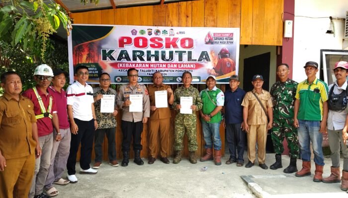 Cegah Karhutla, Taluditi Jadi Wilayah Pertama di Pohuwato yang Dirikan Posko
