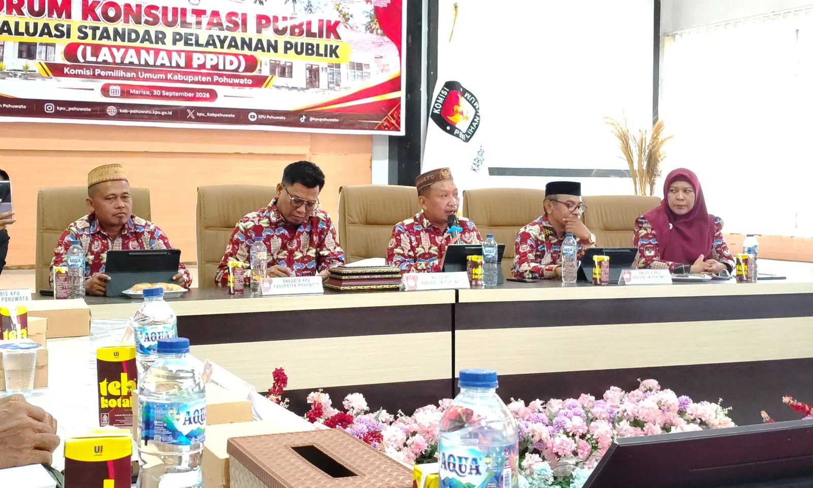 KPU Pohuwato Gelar Konsultasi Publik Evaluasi Standar Pelayanan Publik, Layanan PPID